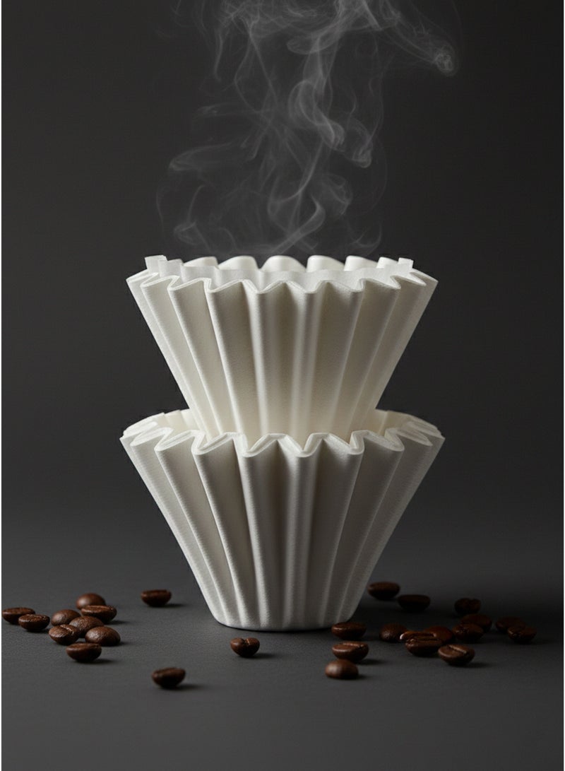 ميبرو V60 طقم تقطير قهوة 5 في 1 مع حامل معدني لولبي V02، فلاتر ورقية 185 مم، إبريق تقديم، عدة تحضير قهوة مختصة يدوية للمنزل والكافيه - Image 5